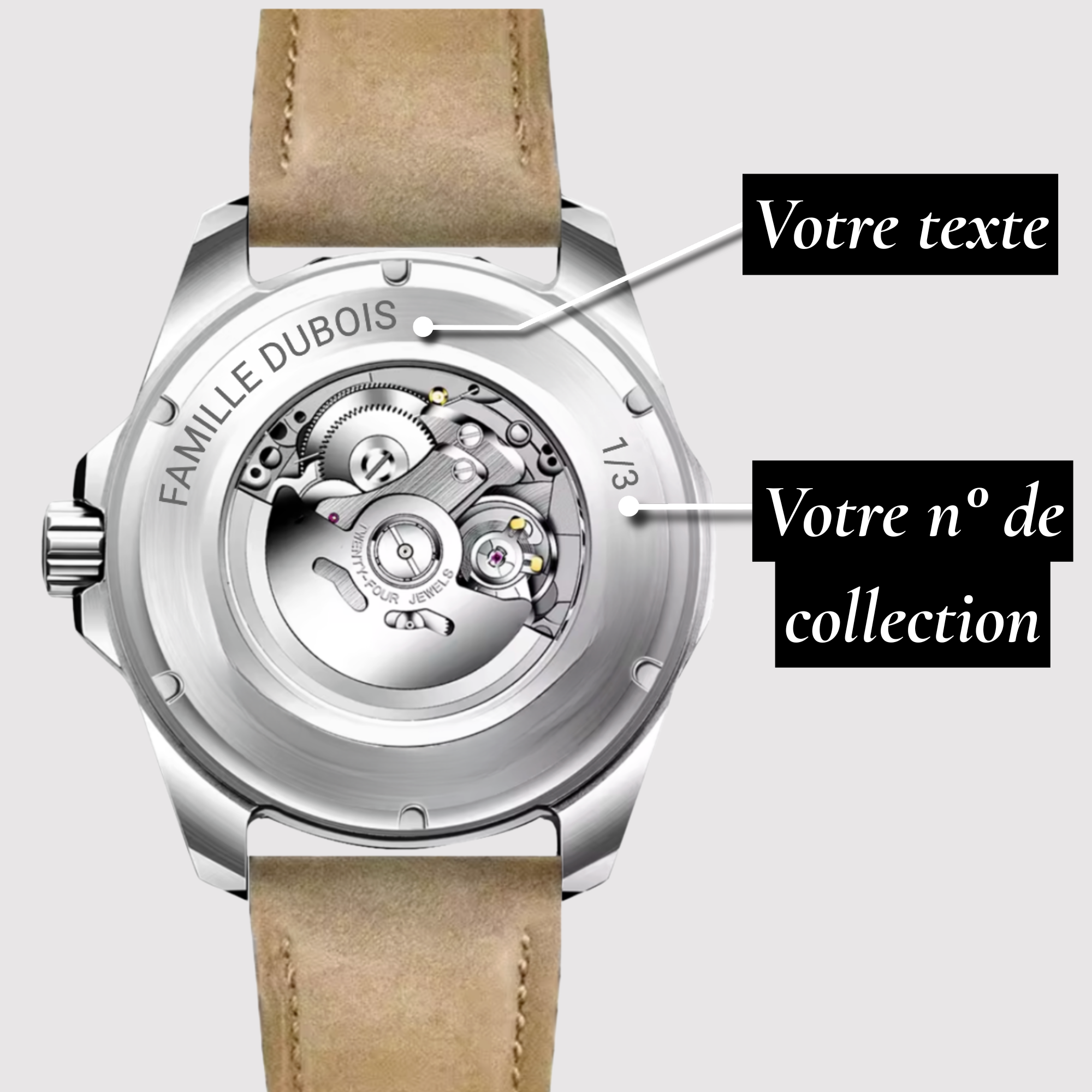 Héritage Blanc Cuir ® Homme 41mm