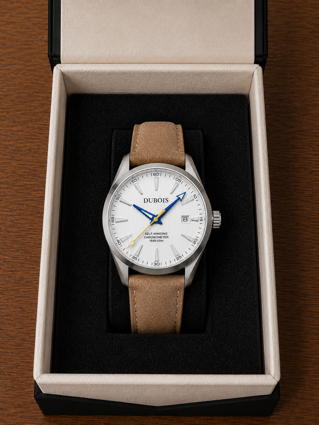 Héritage Homme ® Blanc Cuir 41mm