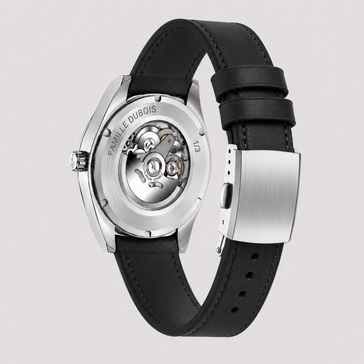 Héritage Noir Cuir ® Homme 41mm