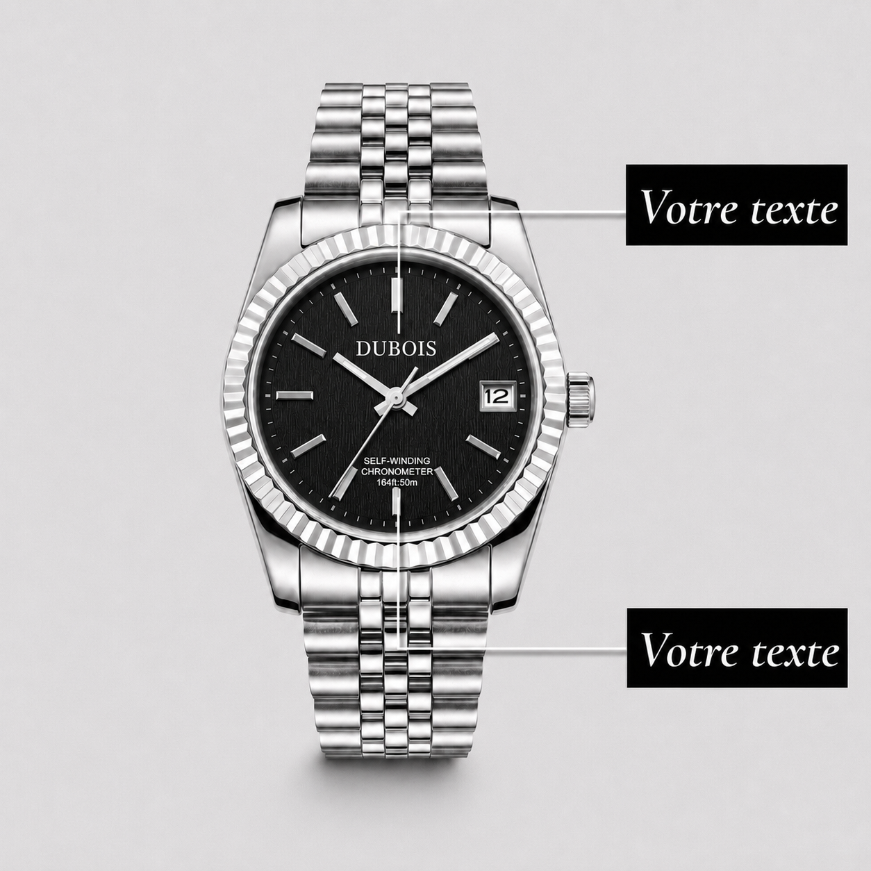 Héritage Femme ® Noir Acier 36mm
