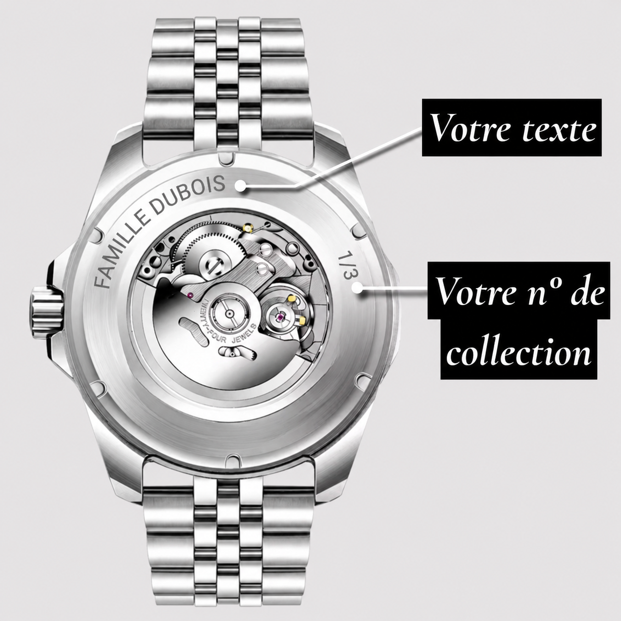 Héritage Femme ® Noir Acier 36mm
