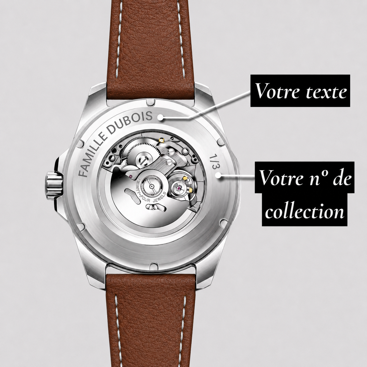 Héritage Femme ® Blanc Cuir 36mm