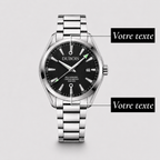 Héritage Noir Acier ® Homme 41mm