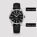 Héritage Noir Cuir ® Homme 41mm