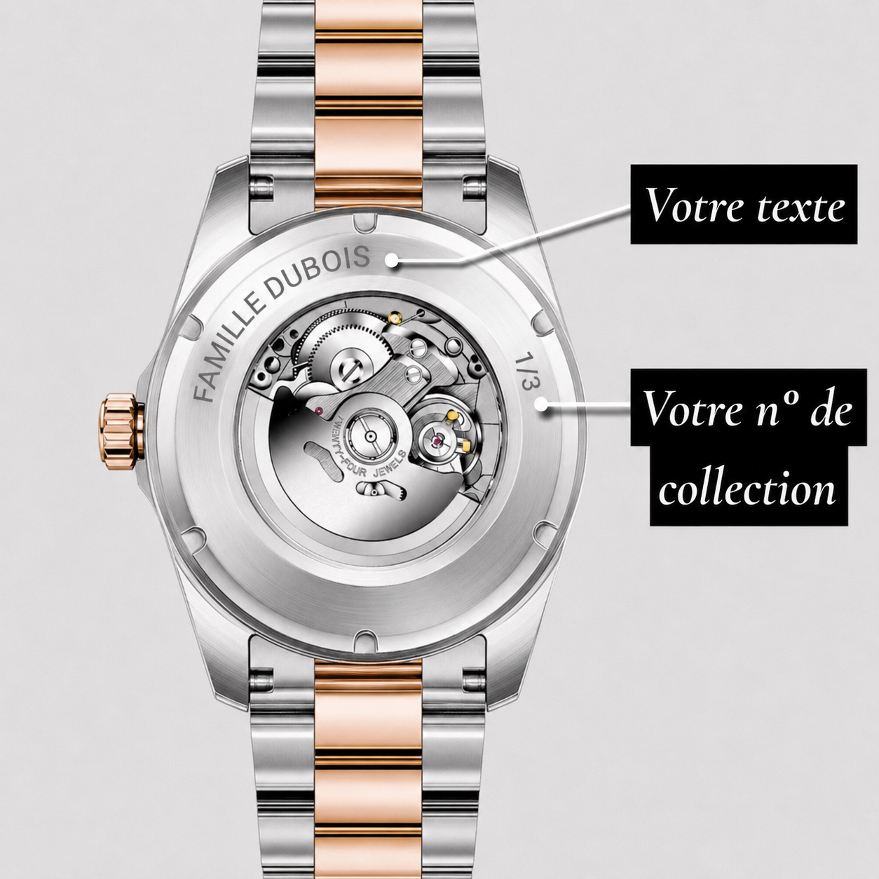 Héritage Femme ® Rose or 36mm