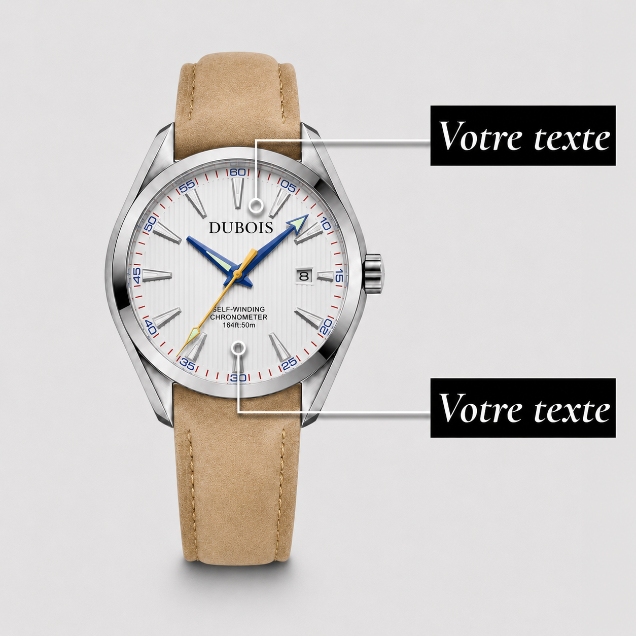 Héritage Blanc Cuir ® Homme 41mm