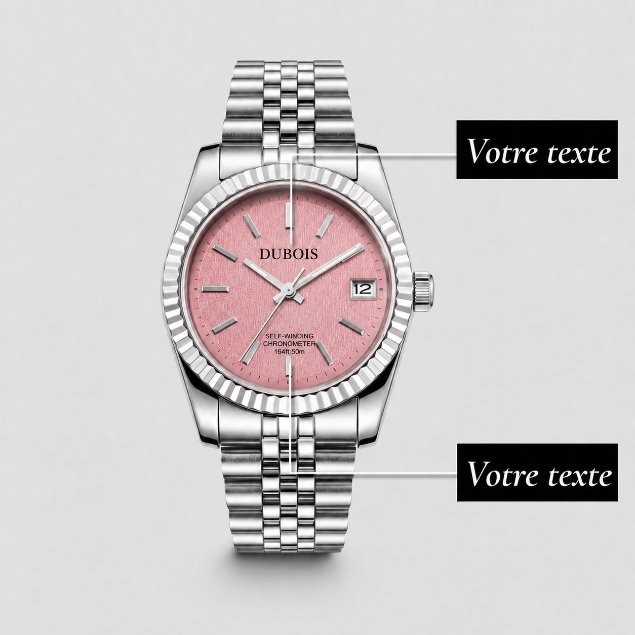 Héritage Femme ® Rose Acier 36mm