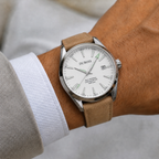 Héritage Blanc Cuir ® Homme 41mm