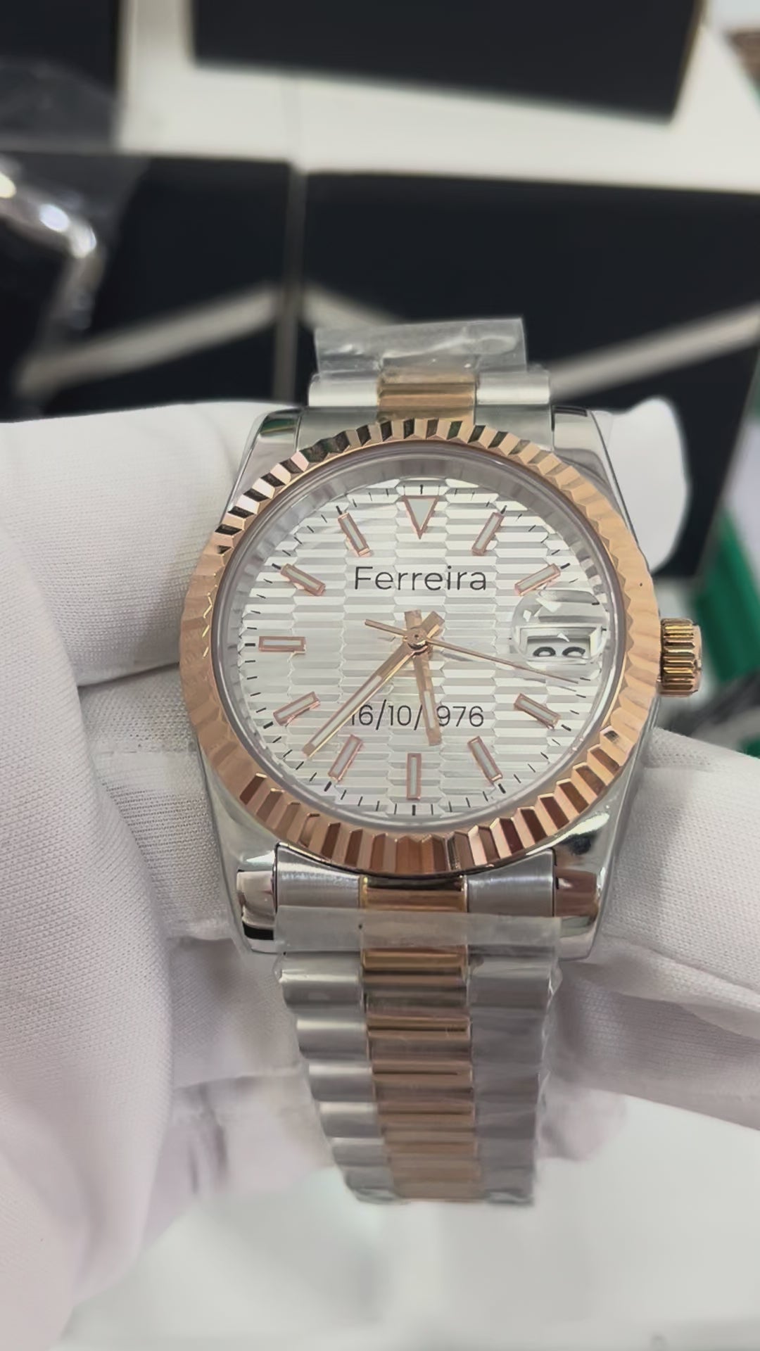 Héritage Femme ® Blanc Or 36mm