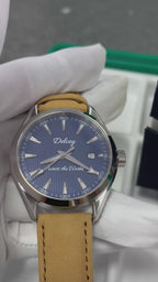 Héritage Homme ® Bleu Cuir 41mm
