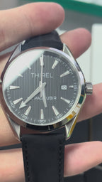 Héritage Homme ® Noir Cuir 41mm