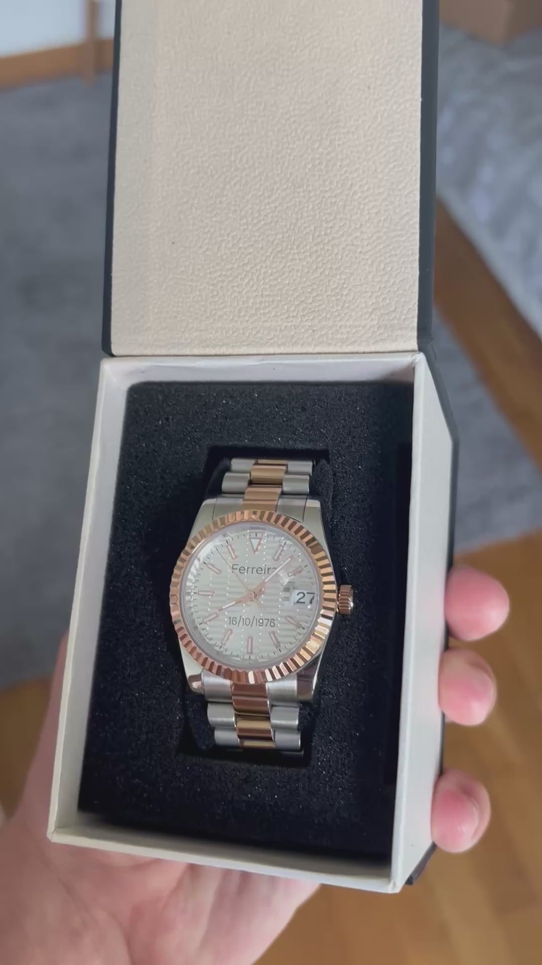Héritage Femme ® Blanc Or 36mm